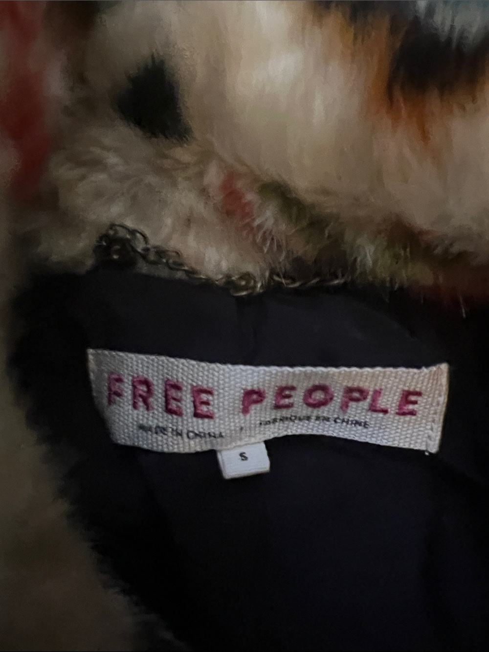 Free People Carmella Faux Fur Jacket Coat Size S - Picture 2 of 4